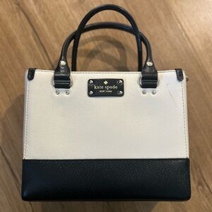 Kate Spade Two-Tone Black and White Tote
